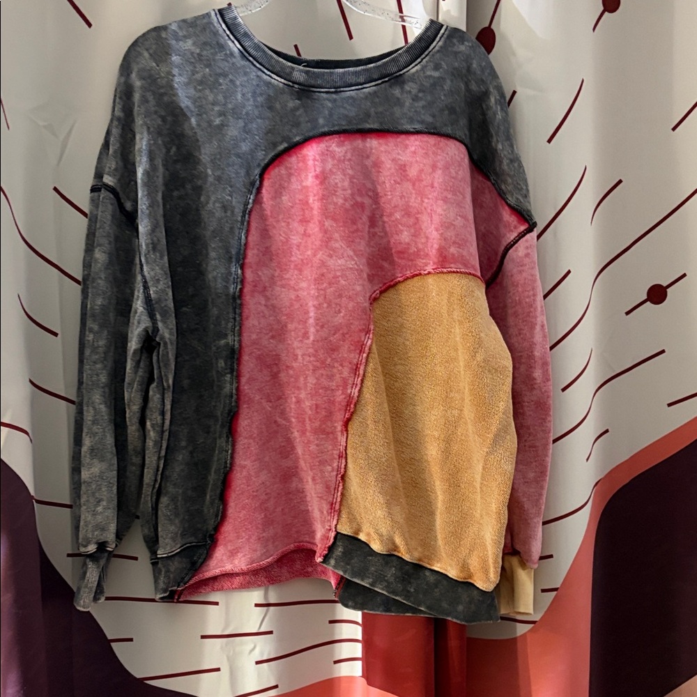 Trendy Colorblock Sweatshirt for Women